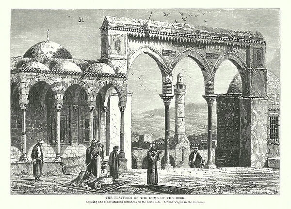 The Platform of the Dome of the Rock (engraving)