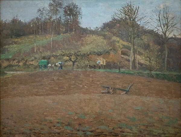 Ploughed Land, 1874 (Oil on canvas)