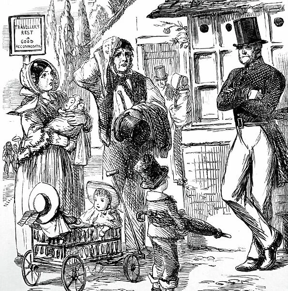 A policeman talking with citizens, 1855