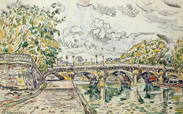 The Pont Neuf, Paris, 1927 (w  /  c)