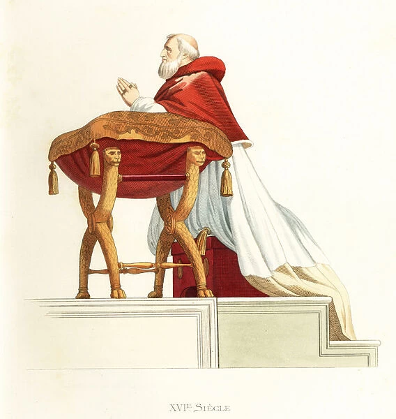 Pope Julius II, 16th century. 1867 (engraving)