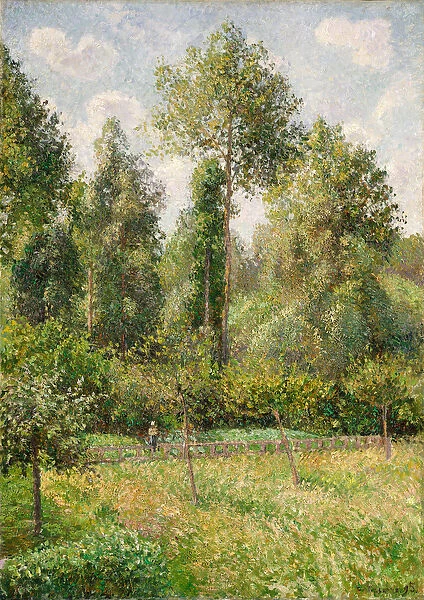 Poplars, Eragny, 1895 (oil on canvas)