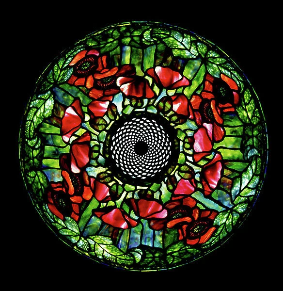 Poppy, c.1910 (leaded glass, bronze)