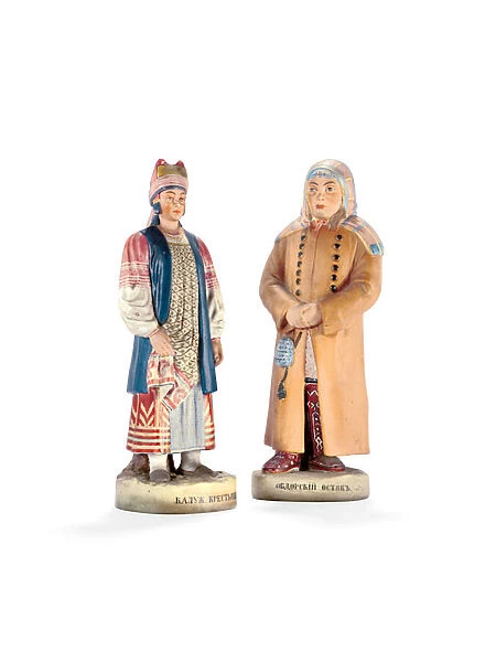 Two porcelain figures from The Peoples of Russia series