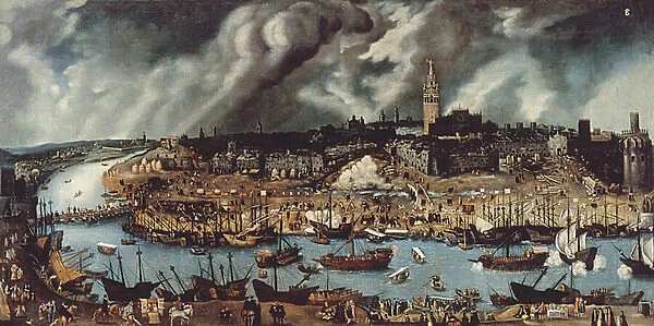 The Port of Seville, c. 1590 (oil on canvas)