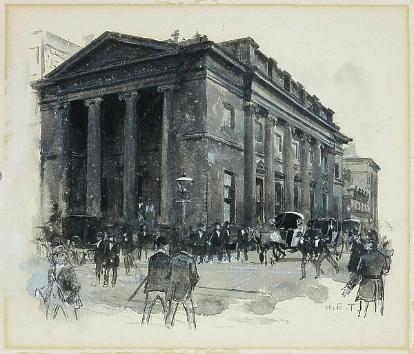 The Portico Library, Mosley Street, 1893-94 (w / c gouache on paper)