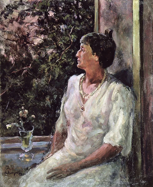 Portrait of Anna Akhmatova, c.1939 (oil on canvas)