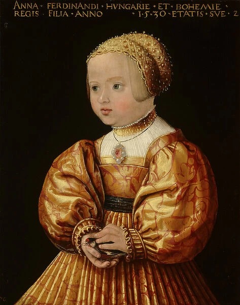 Portrait of Anna of Austria Aged Two, 1530 (oil on panel)