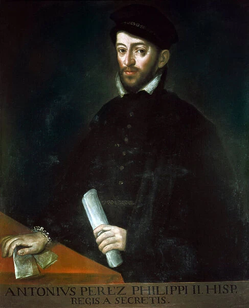 Portrait of Antonio PEREZ (1540-1611). Spanish politician secretary of Philip II