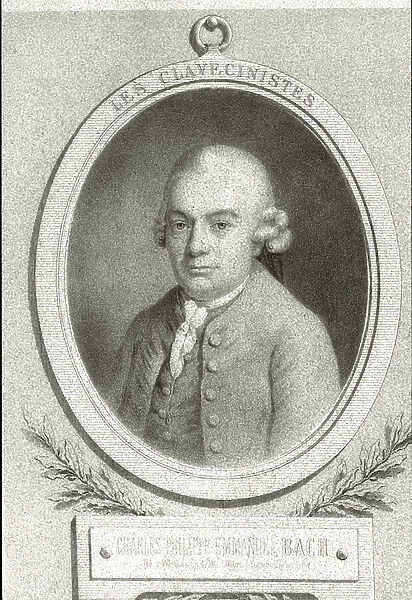 Portrait of Carl Philipp Emanuel Bach (litho)