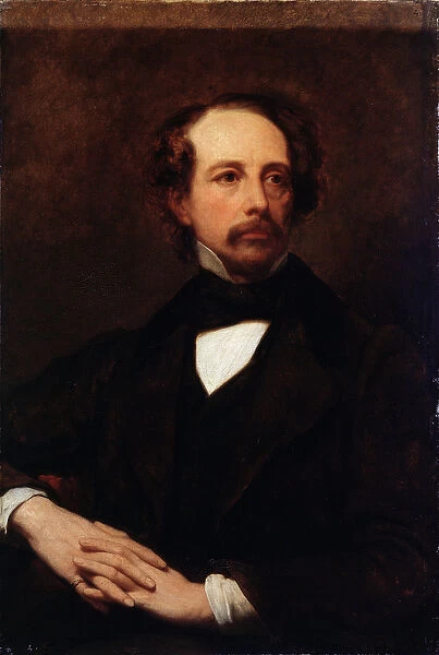 Portrait of Charles Dickens (1812-1870) 1855 (oil on canvas)