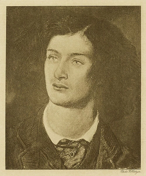 Portrait of D.G.l Rossetti (engraving)