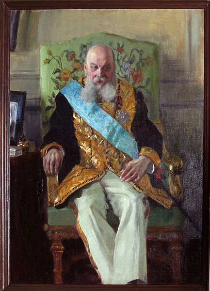 Portrait du comte Dmitri Martinovich Solski (1833-1910). (Portrait Of The Count Dmitry M. Solsky). Politicien russe, ministre et membre du Conseil d Etat imperial
