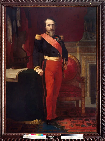 Portrait en pied de Napoleon III (1808-1873) Painting by Hippolithe Flandrin (1809-1864)