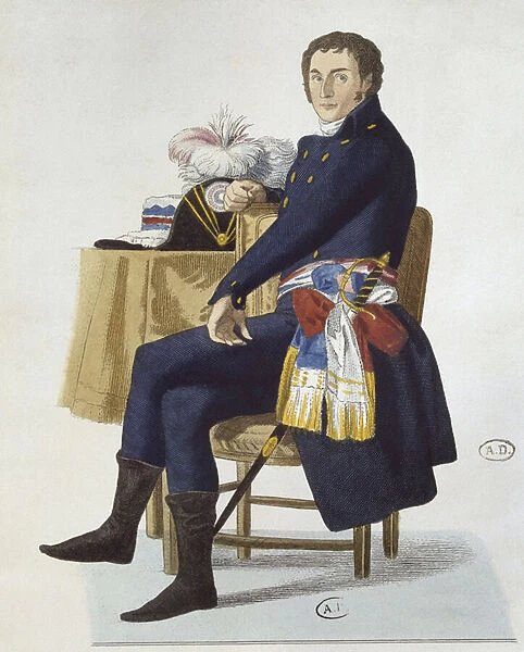 Portrait of Ferdinand Guillemardet, 1798 (engraving)