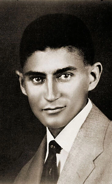 Portrait of Franz Kafka, (1883 - 1924) (b  /  w photo)
