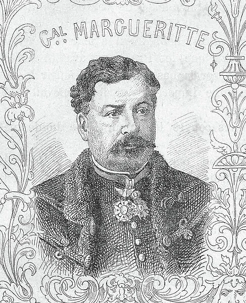 Portrait of French general Jean-Auguste Margueritte, Franco Prussian War