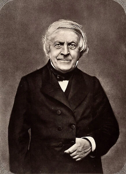 Portrait of the French historian, Jules Michelet as an elderly man