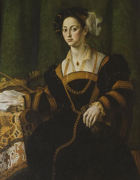 Portrait of a Gentlewoman (oil on canvas)