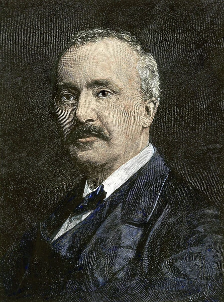 Portrait of the German archeologist Heinrich (Henri) Schliemann (1822-1890)