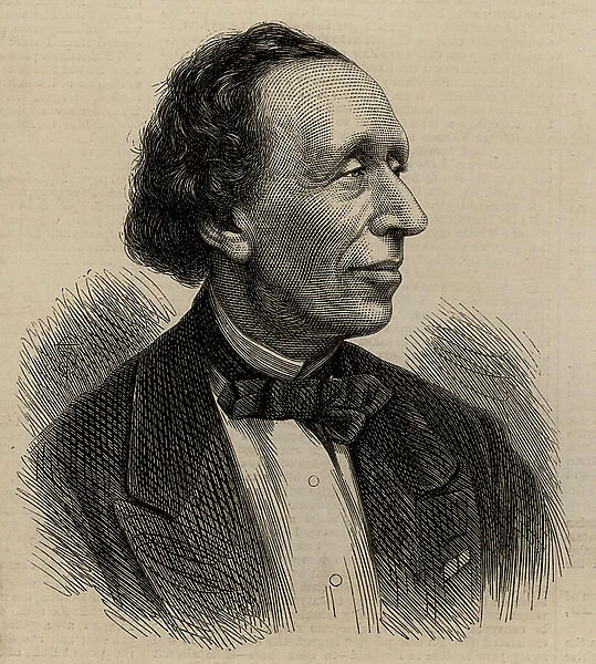 Portrait of Hans Christian Andersen