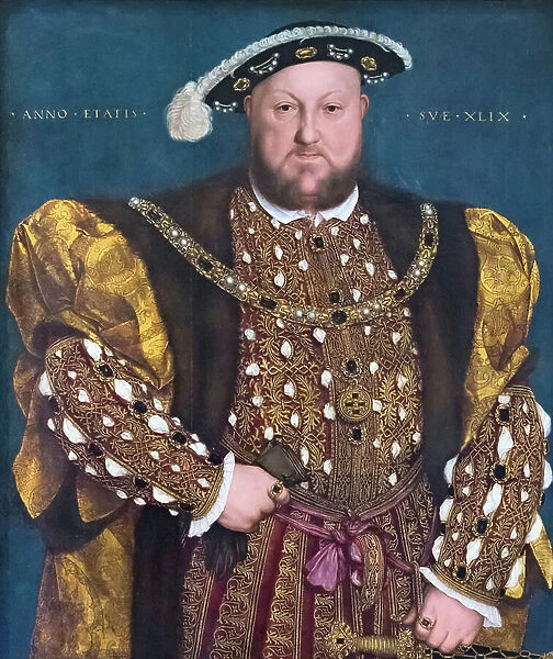 Portrait of Henry VIII, 16th century (oil on panel)