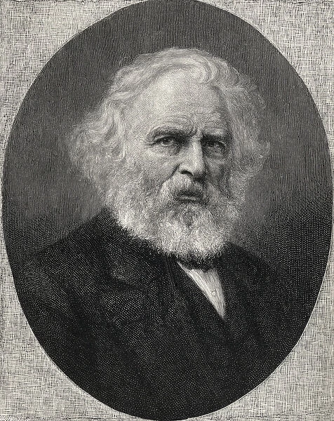 Portrait of Henry Wadsworth Longfellow, from The Century Illustrated Monthly Magazine
