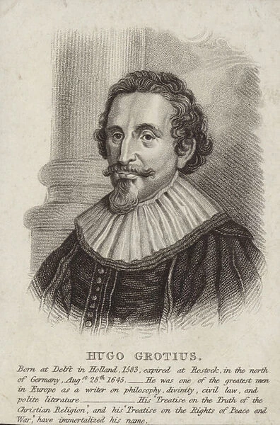 Portrait of Hugo Grotius (engraving)