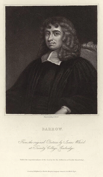 Portrait of Isaac Barrow (engraving)