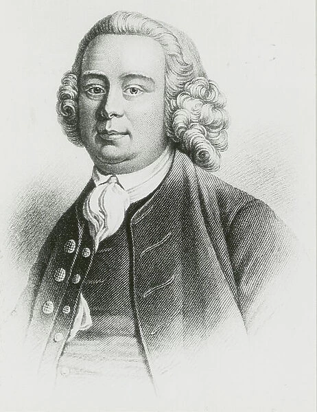 Portrait of James Brindley. 18th century (engraving)