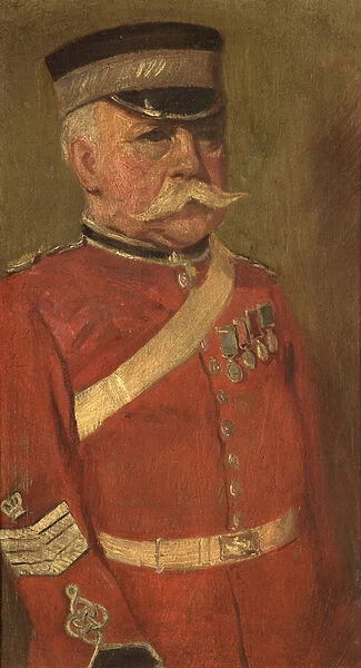 Portrait of Jas George, R. N. & 3rd, c. 1920 (oil on panel)
