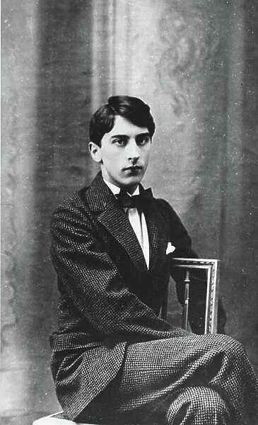Portrait of Jean Cocteau (1889 - 1963) (b / w photo)