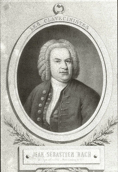 Portrait of Johann Sebastian Bach (litho)