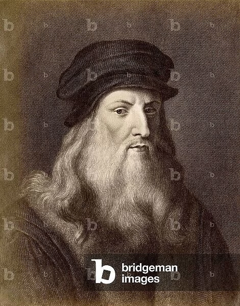 Portrait of Leonardo da Vinci (Leonard de Vinci, 1452-1519)
