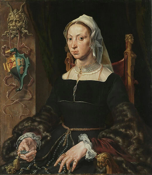 Portrait of Machtelt Suijs, c.1540-45 (oil on wood)