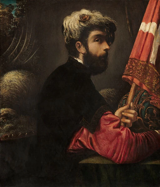 Portrait of a Man as Saint George, 1540-50 (oil on canvas)
