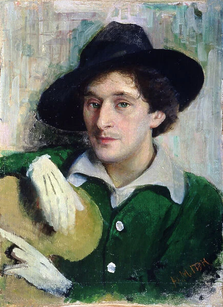 Portrait of Marc Chagall, c. 1910 (oil on canvas)