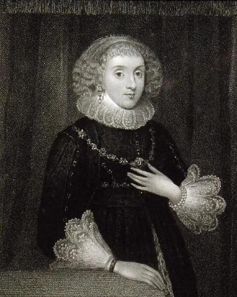 Portrait of Mary Herbert (1561-1621), Countess of Pembroke, from Lodge s