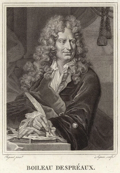 Portrait of Nicolas Boileau-Despreaux (engraving)
