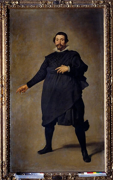 Portrait of the Pablo jester of Valladolid. Painting by Diego Rodriguez de Silva y