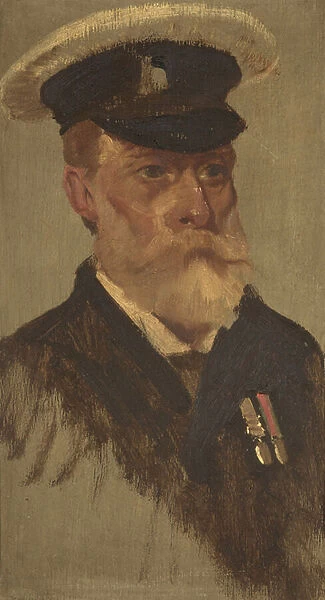 Portrait of R. Germain, 4th, c. 1920 (oil on panel)