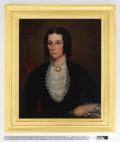 Portrait of Sarah Scarvell, nee Redmond, 1855 (oil on canvas)