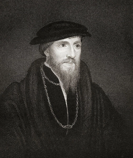 Portrait of Sir Anthony Denny (1501-49) from Lodges British Portraits