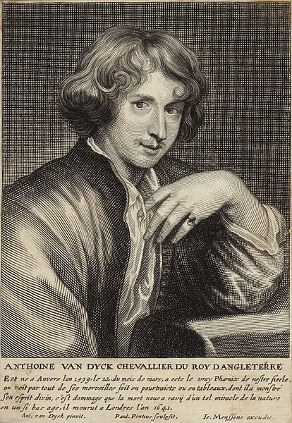 Portrait of Sir Anthony van Dyck (engraving)