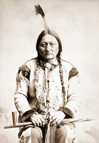 Portrait of Sitting Bull, Indian Chief, circa 1886