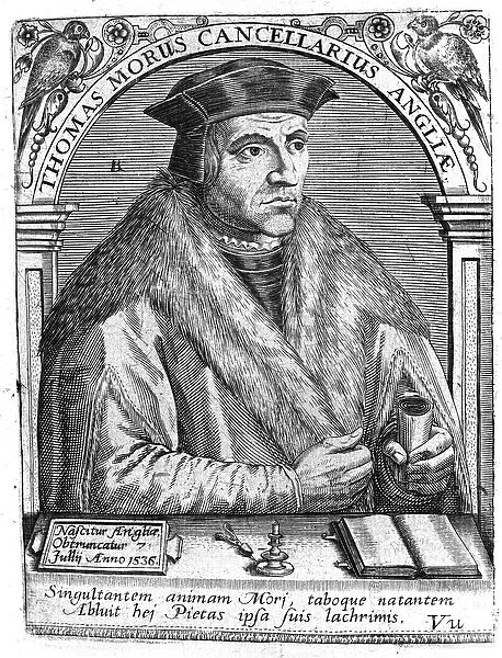 Portrait of Thomas More (1478 - 1538), English politician and humanist