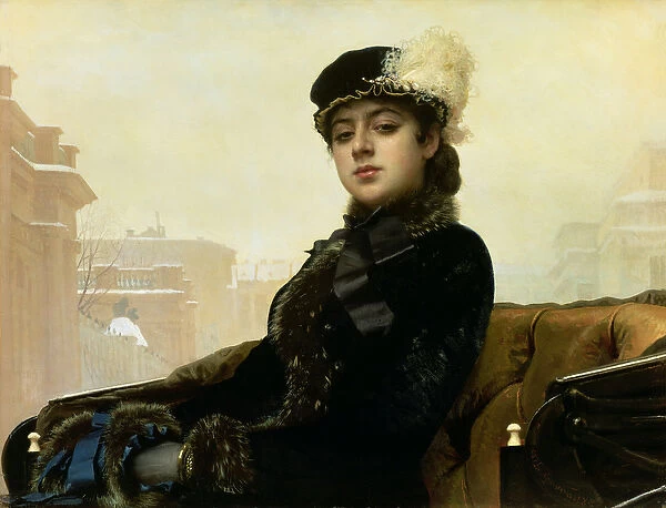 Portrait of an Unknown Woman, 1883 (oil on canvas)