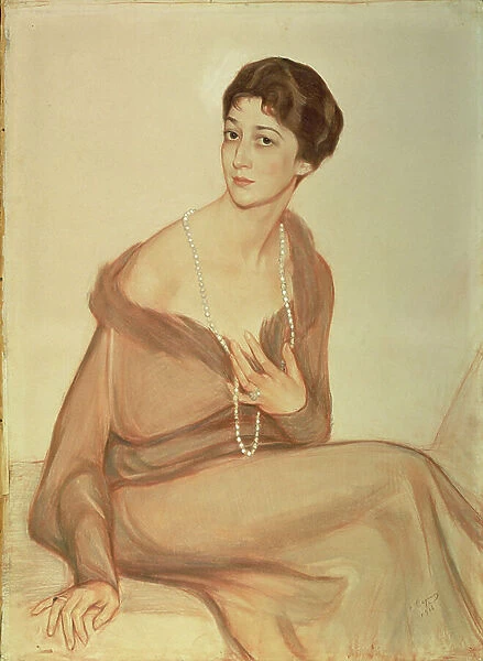 Portrait of Vanda Weiner, 1916 (w / c on paper)