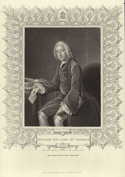 Portrait of William Pitt the Elder (engraving)