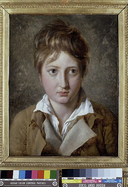 Portrait of a Young Boy. Painting by Jacques Louis David (1748-1825). French school of the 18th century. Musee Granet, Aix en Provence